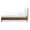 Baxton Studio Alinia Beige Upholstered Walnut Wood Queen Size Platform Bed 123-6829 - alternate 5